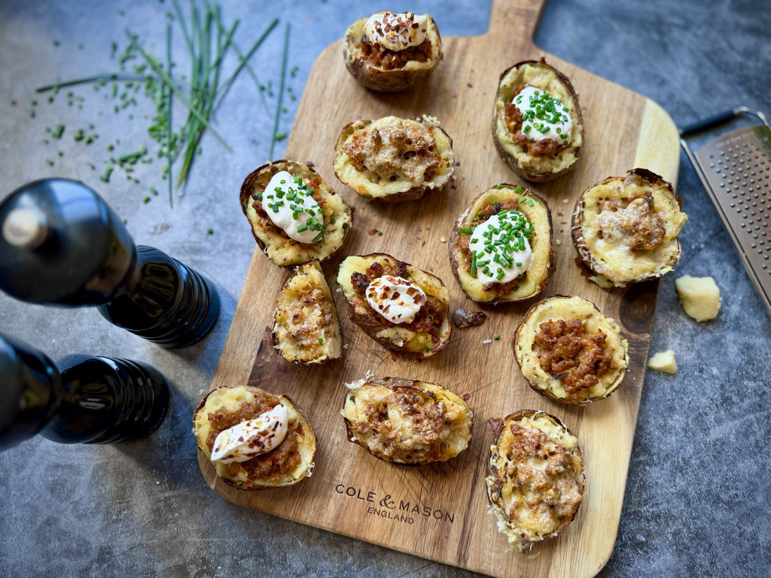 Air Fryer Baked Bangers in Mash Bites