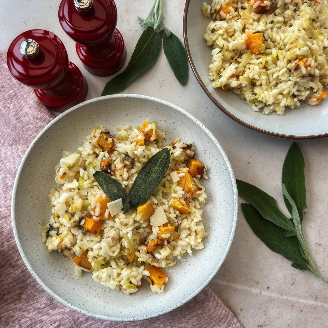 Butternut Squash, Parmesan & Sage Risotto