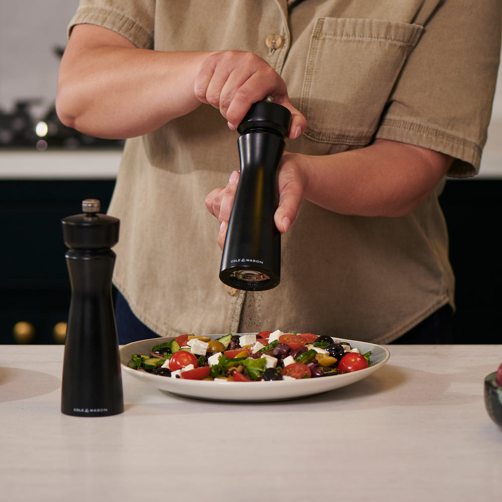 Cole & Mason Kenton Salt & Pepper Mill in Matte Black 8"
