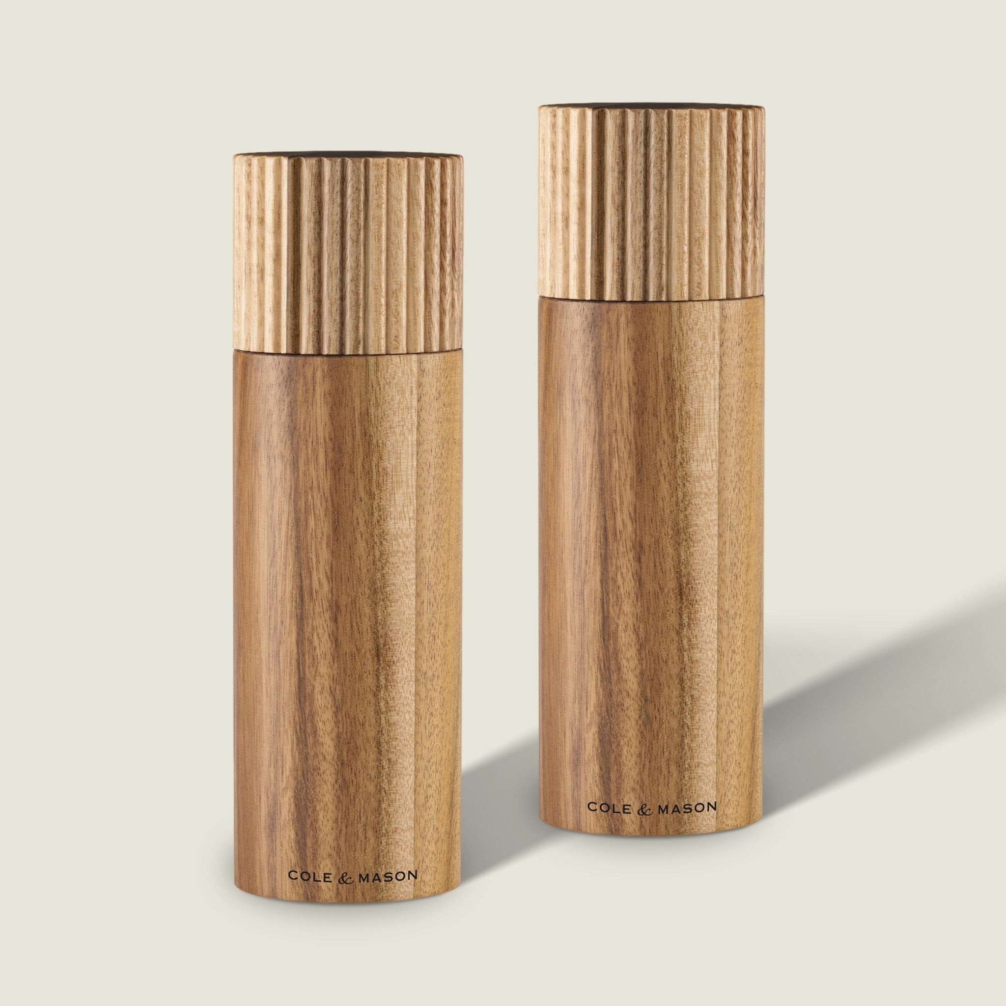 Cole & Mason Galloway Acacia Salt and Pepper Mill Gift Set 7