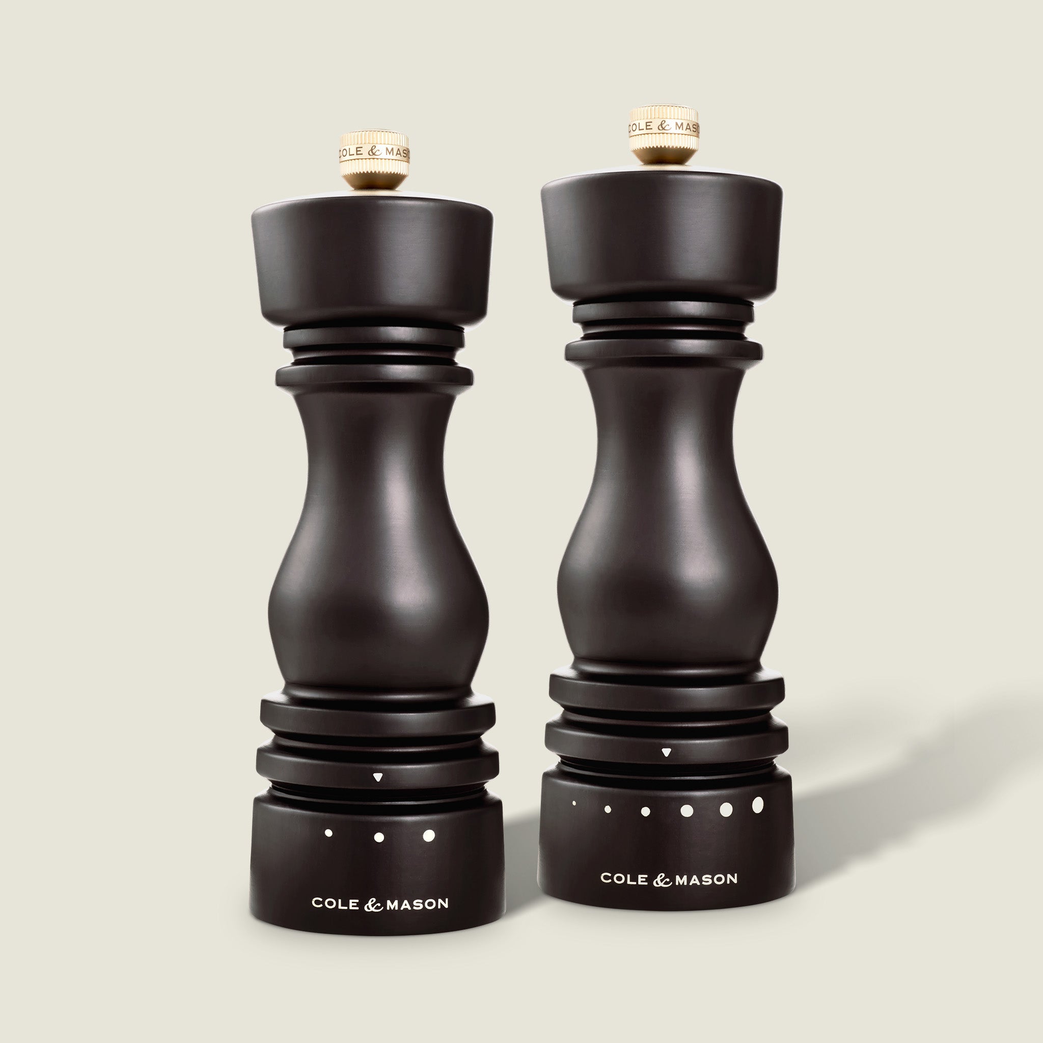 Cole & Mason London Chocolate Wood Salt & Pepper Mills