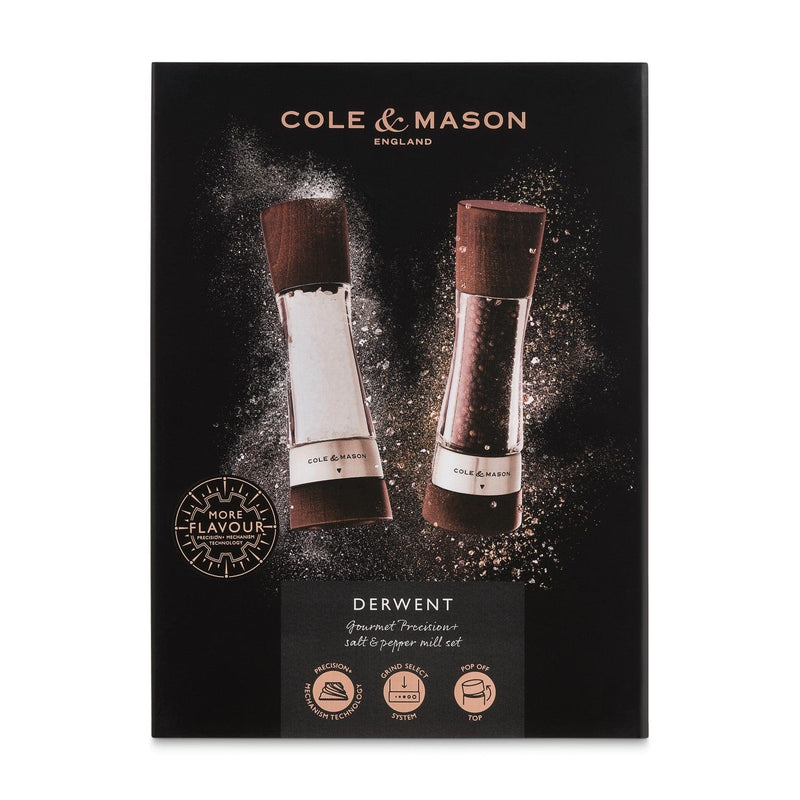 Cole & Mason Derwent Salt & Pepper Mill Gift Set, Forest Wood