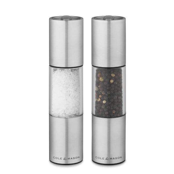 Cole & Mason 7 Stainless Steel Salt and Pepper Mill Gift Set