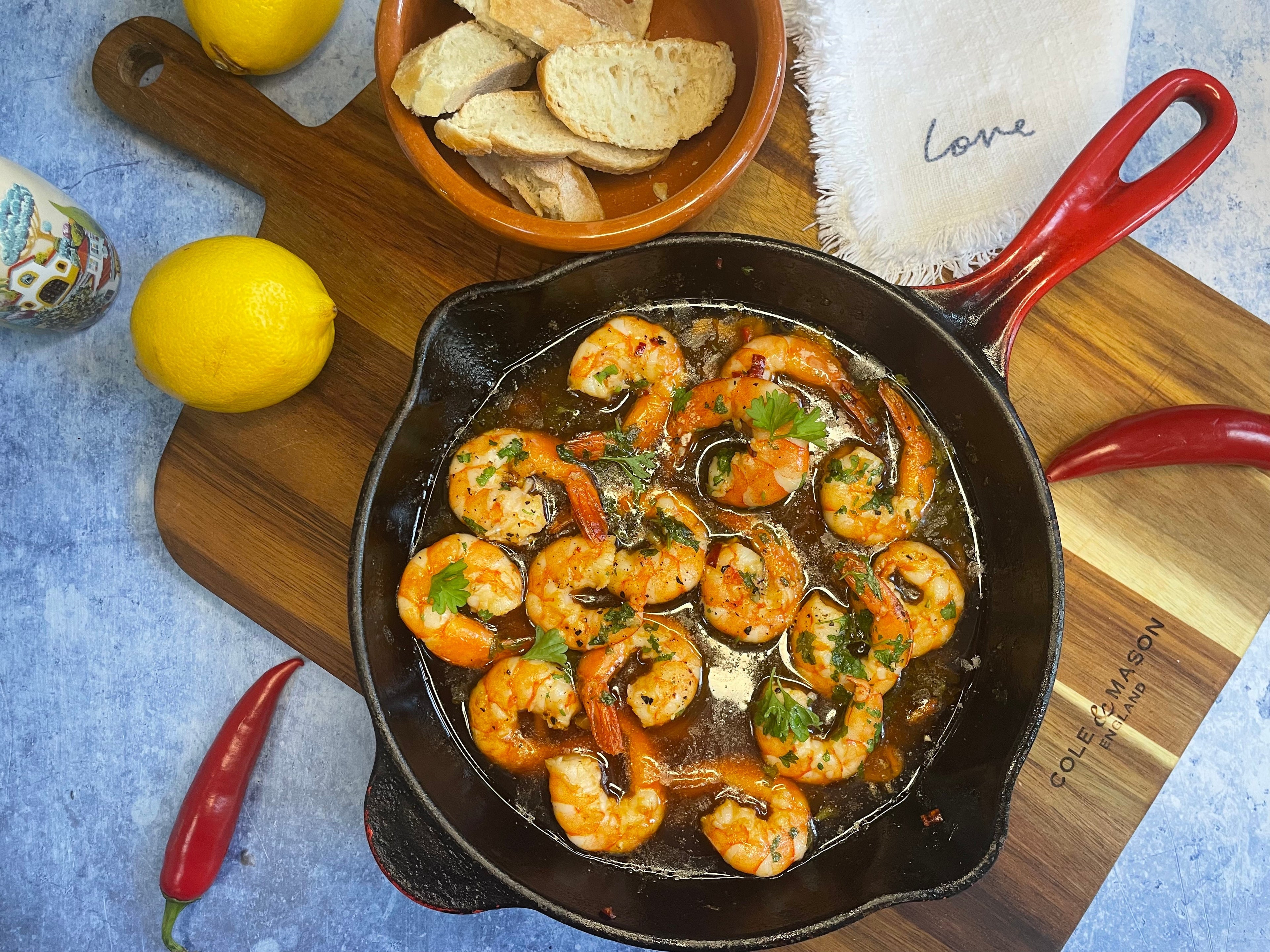 Chili and Garlic Prawns
