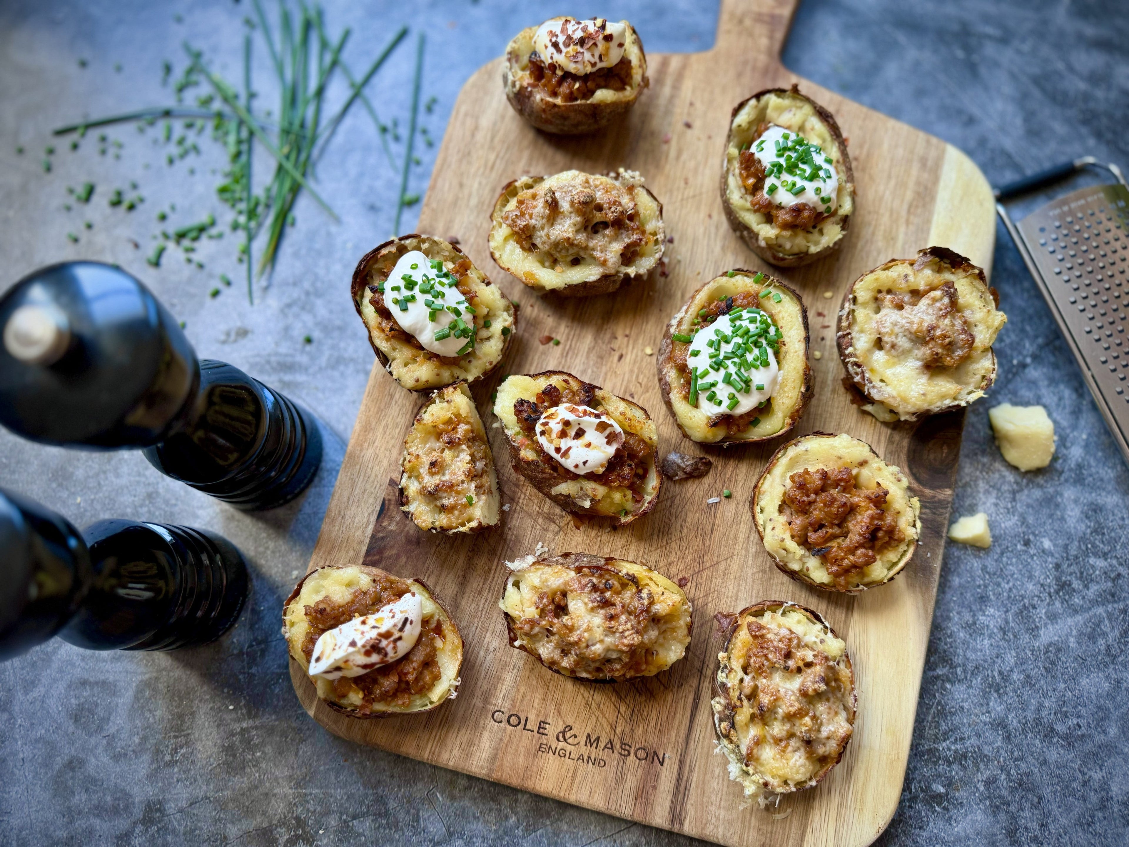 Air Fryer Baked Bangers in Mash Bites