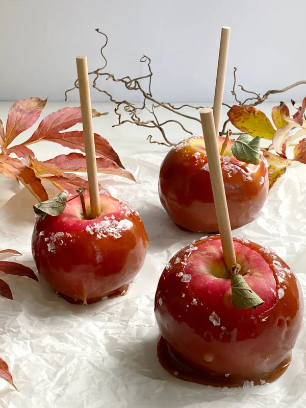 Salted caramel apples for bonfire night