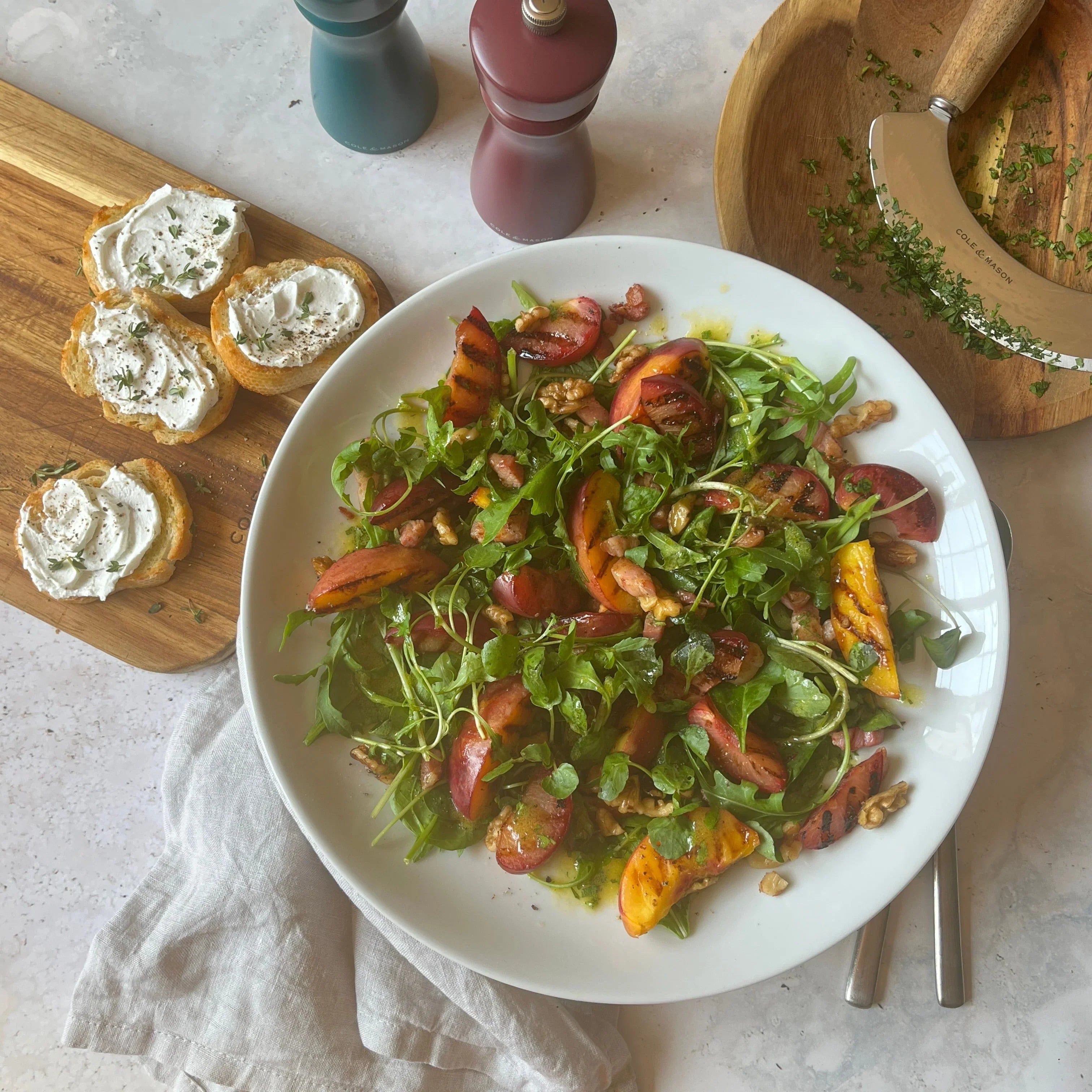 Plum and Nectarine Salad