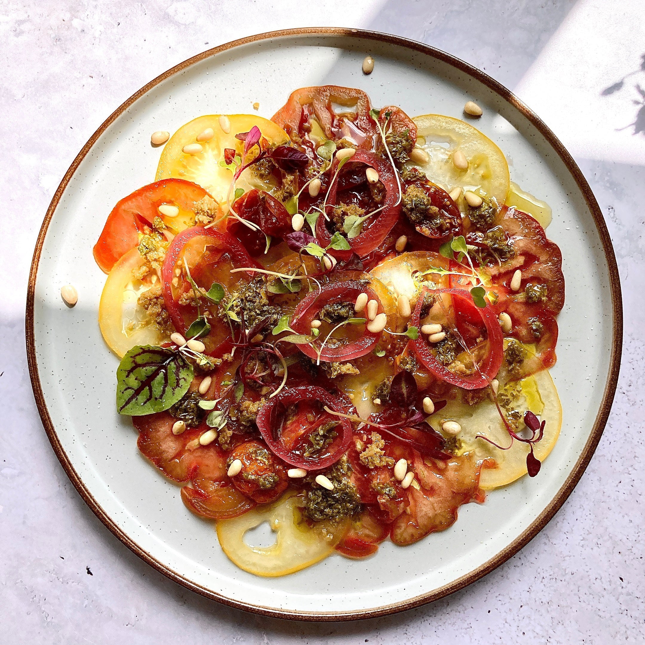 Isle of Wight Beef Tomato Carpaccio