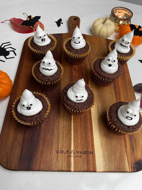 Ghostly Halloween Cupcakes