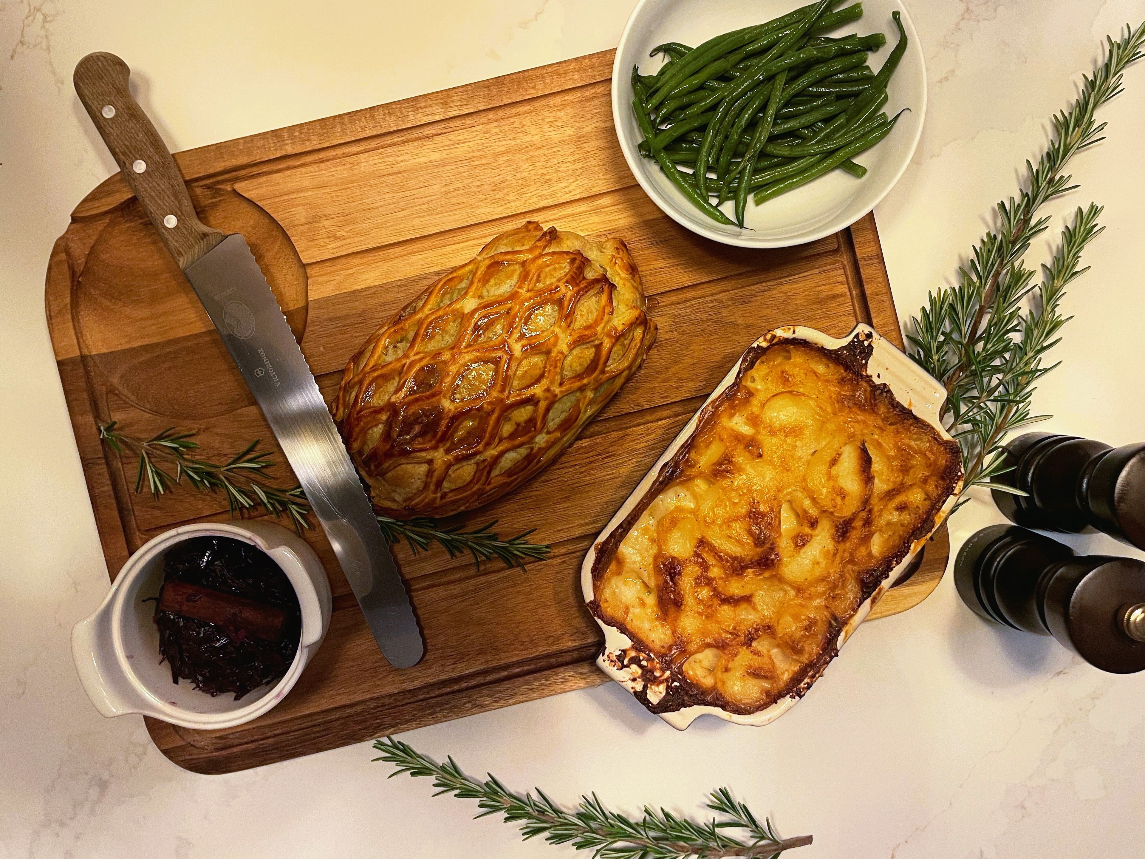 Venison and Haggis Wellington