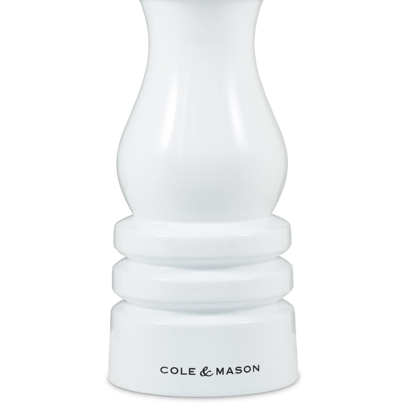 Cole & Mason London White Gloss Salt & Pepper Mills