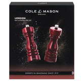 Cole & Mason London Red Gloss Salt & Pepper Mills