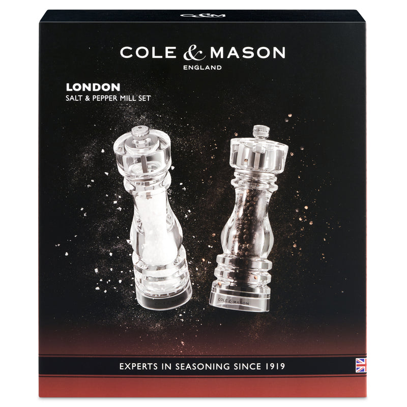 Cole & Mason London Acrylic Salt & Pepper Mills