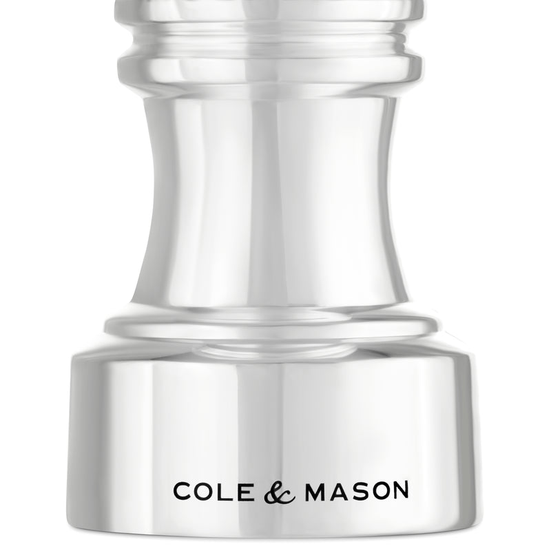 Cole & Mason Hoxton Silver Plated Salt and Pepper Mill Gift Set 4"