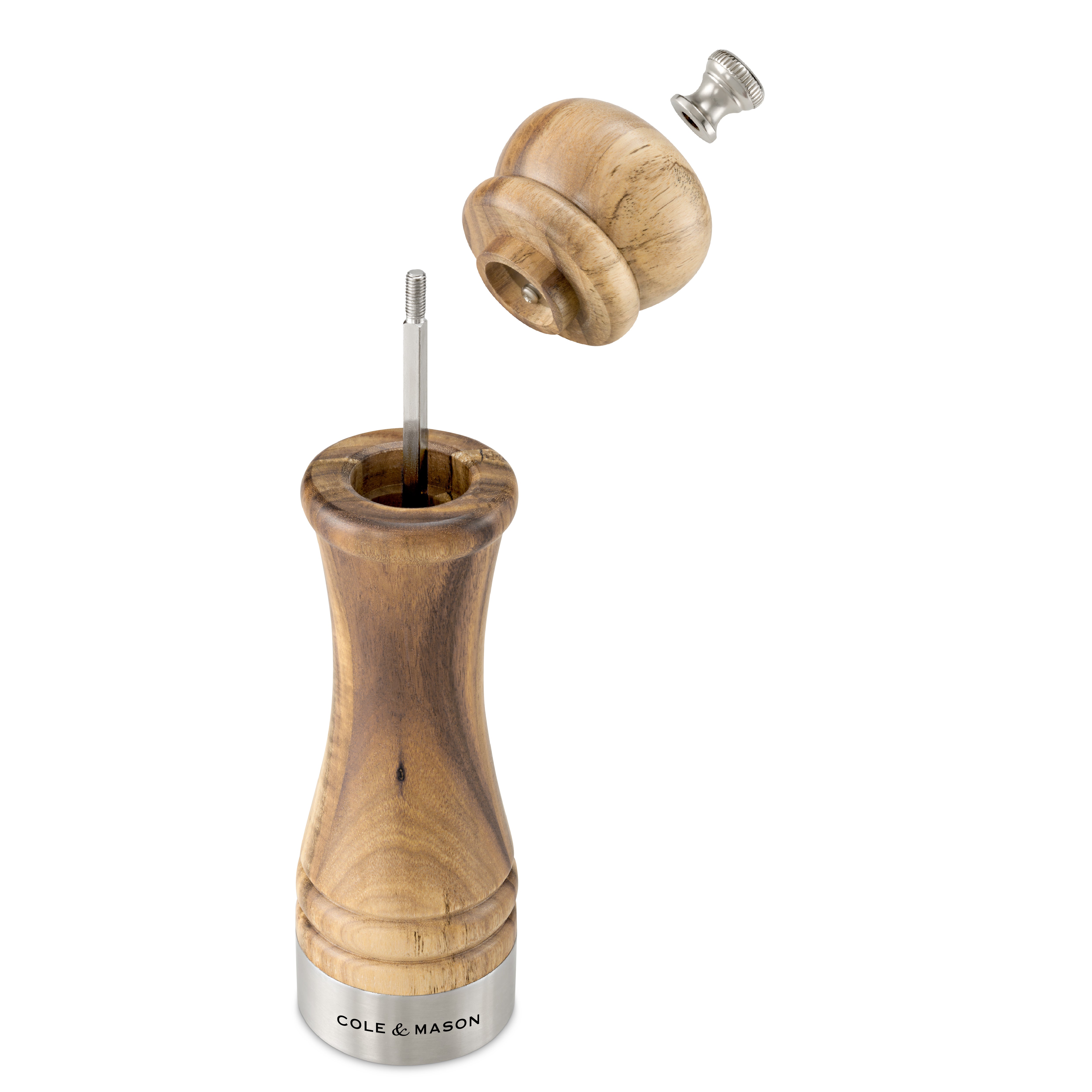 Cole & Mason Camden Traditional Acacia Salt and Pepper Mill Gift Set 8