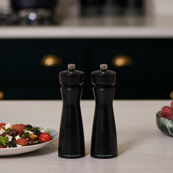 Cole & Mason Kenton Salt & Pepper Mill in Matte Black 8"