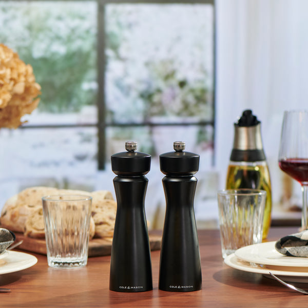 Cole & Mason Kenton Salt & Pepper Mill in Matte Black 8"