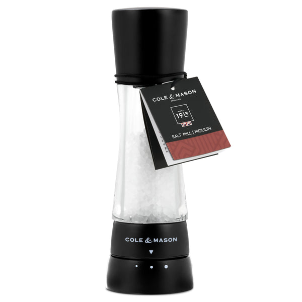 Cole & Mason Derwent Matte Black Salt & Pepper Mill