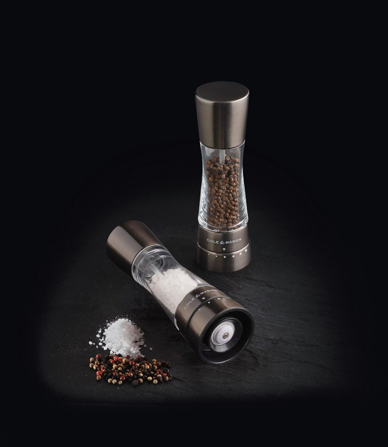 Cole & Mason Derwent Salt & Pepper Mill Gift Set, Iron Grey