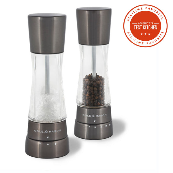 Cole & Mason Derwent Salt & Pepper Mill Gift Set, Iron Grey