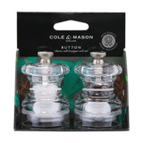 Cole & Mason Adjustable Grind Cole & Mason Button Salt & Pepper Mill Gift Set HP03760U