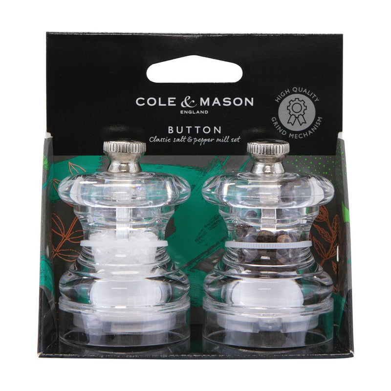 Cole & Mason Button Salt and Pepper Mill Gift Set