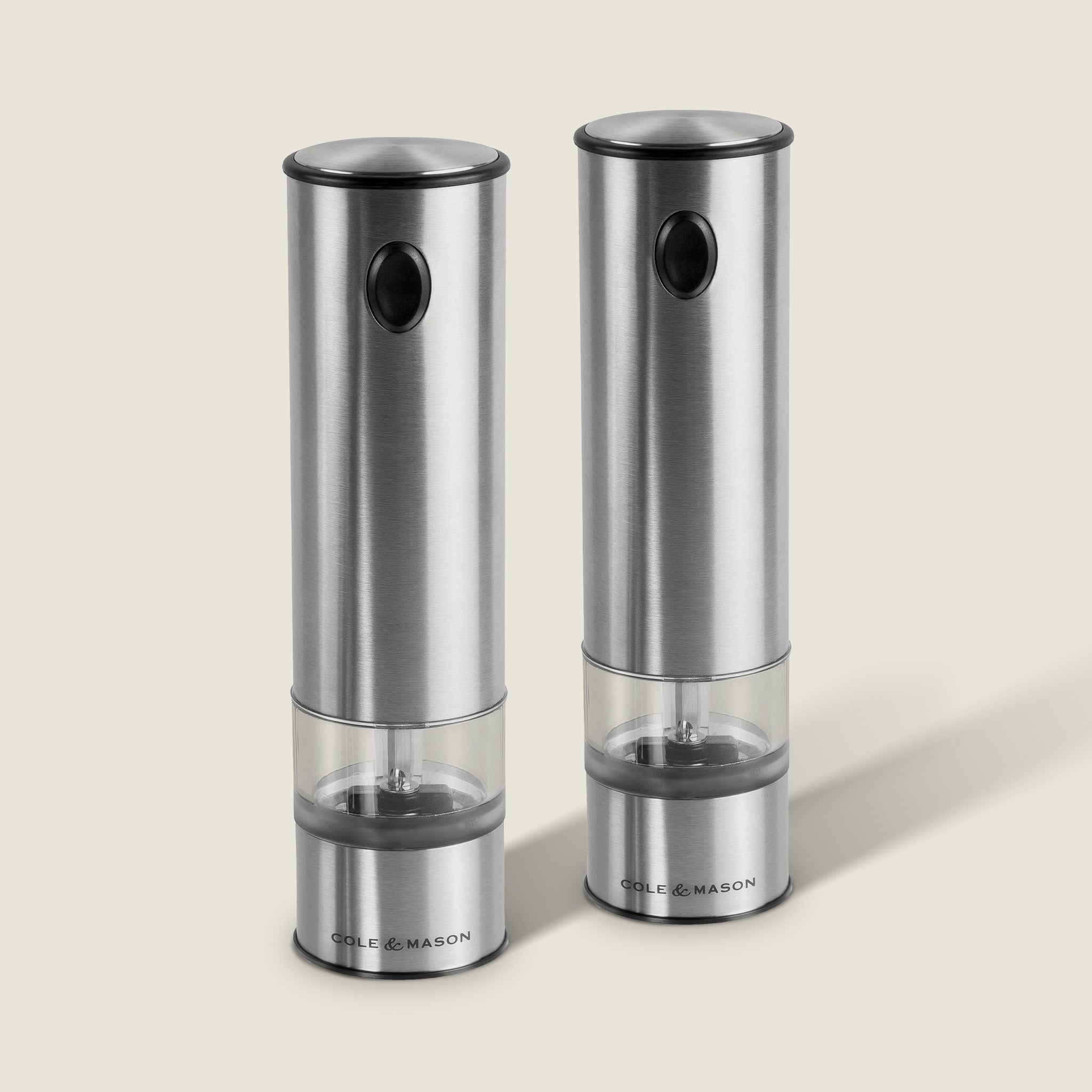 Cole & Mason Battersea Electronic Salt & Pepper Mills - Adjustable Grinders