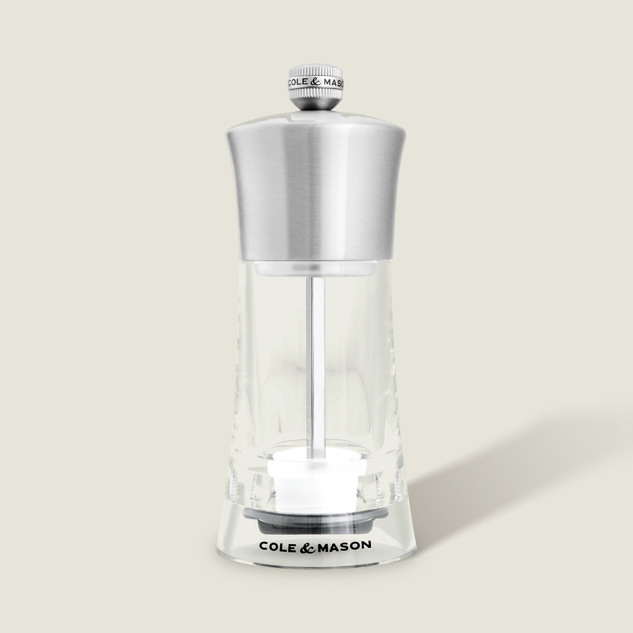 Cole & Mason Bromley Acrylic Salt & Pepper Mills – Adjustable