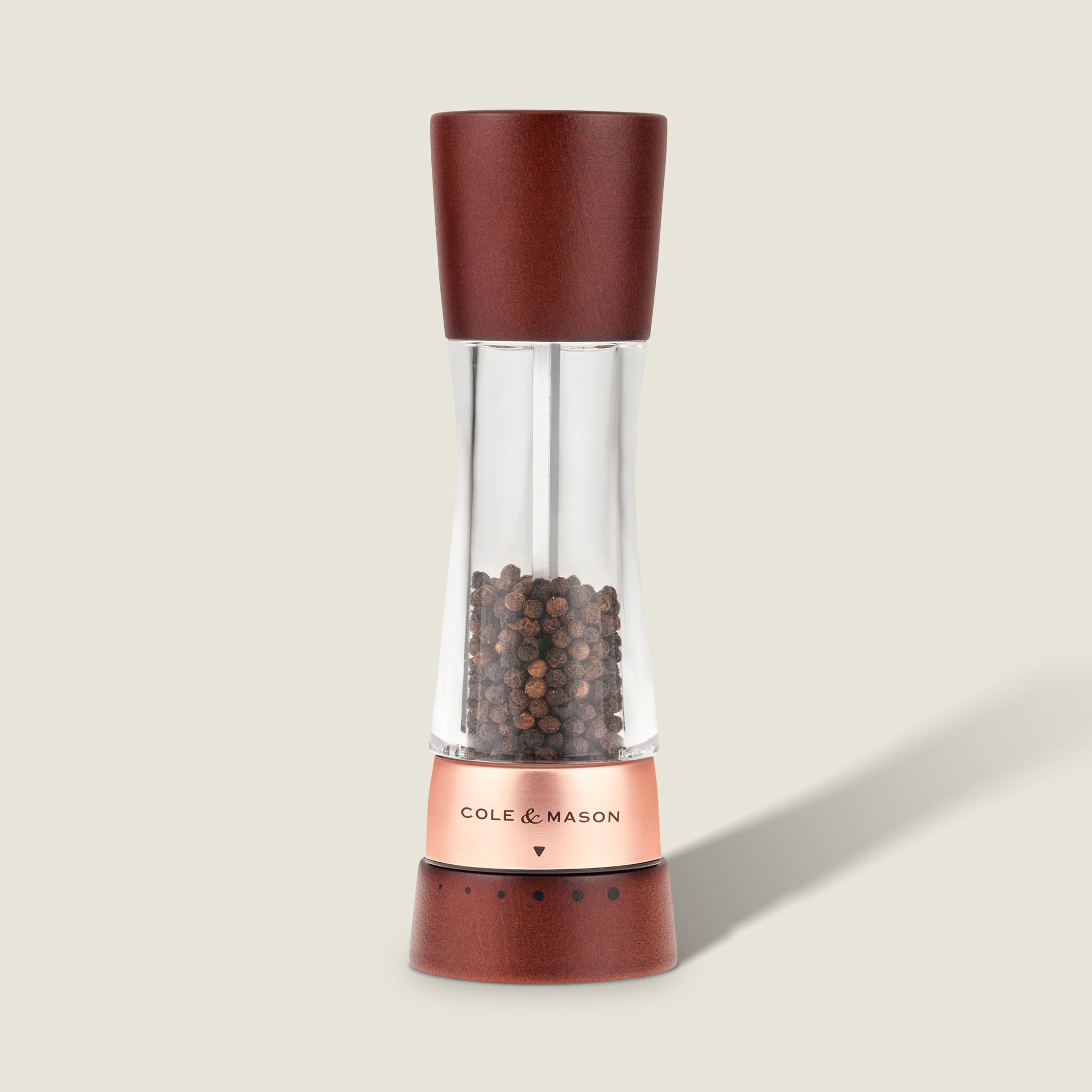 cole & mason Cole & Mason Derwent Chestnut Rose Gold Pepper Mill