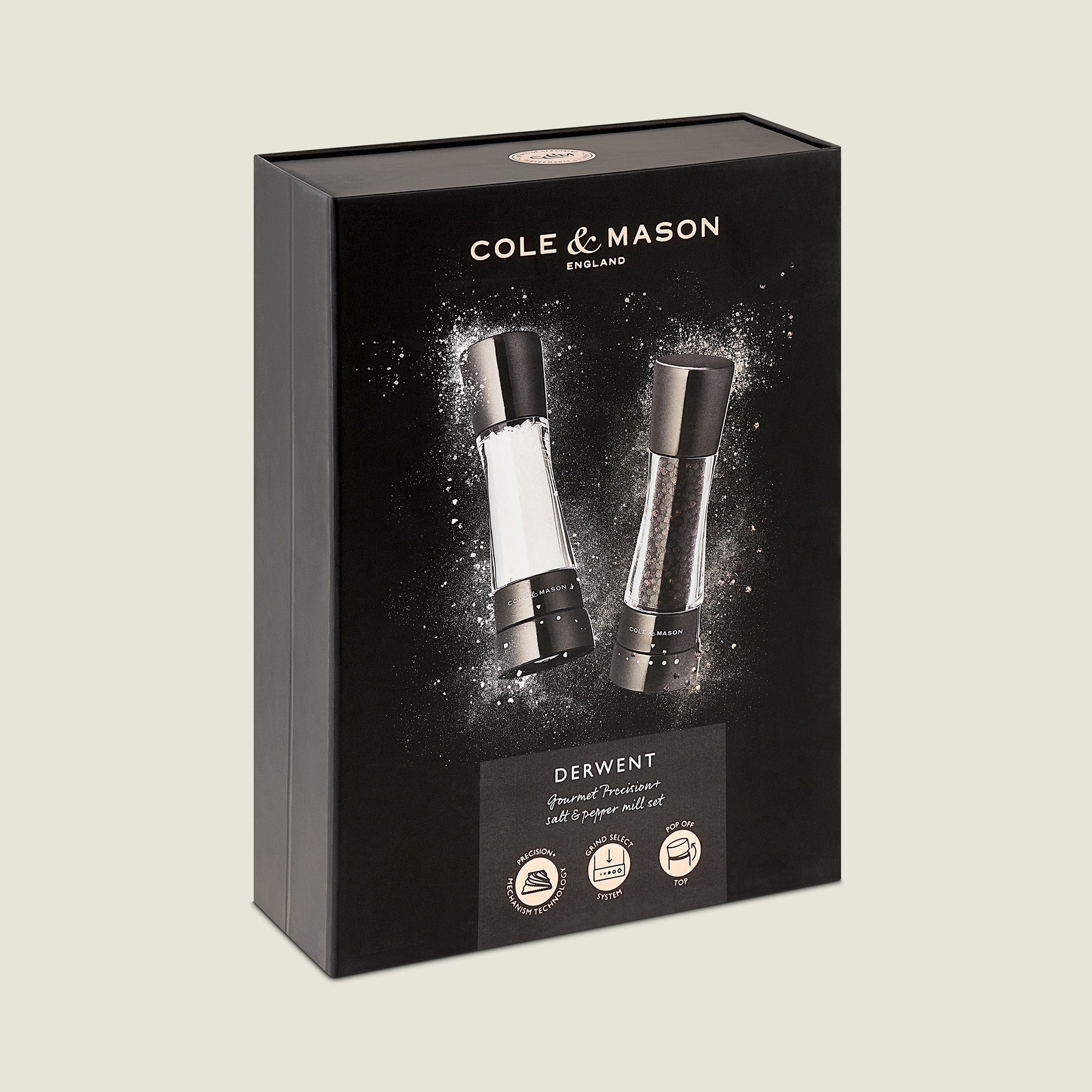 Cole & Mason Derwent Iron Grey Salt & Pepper Mills