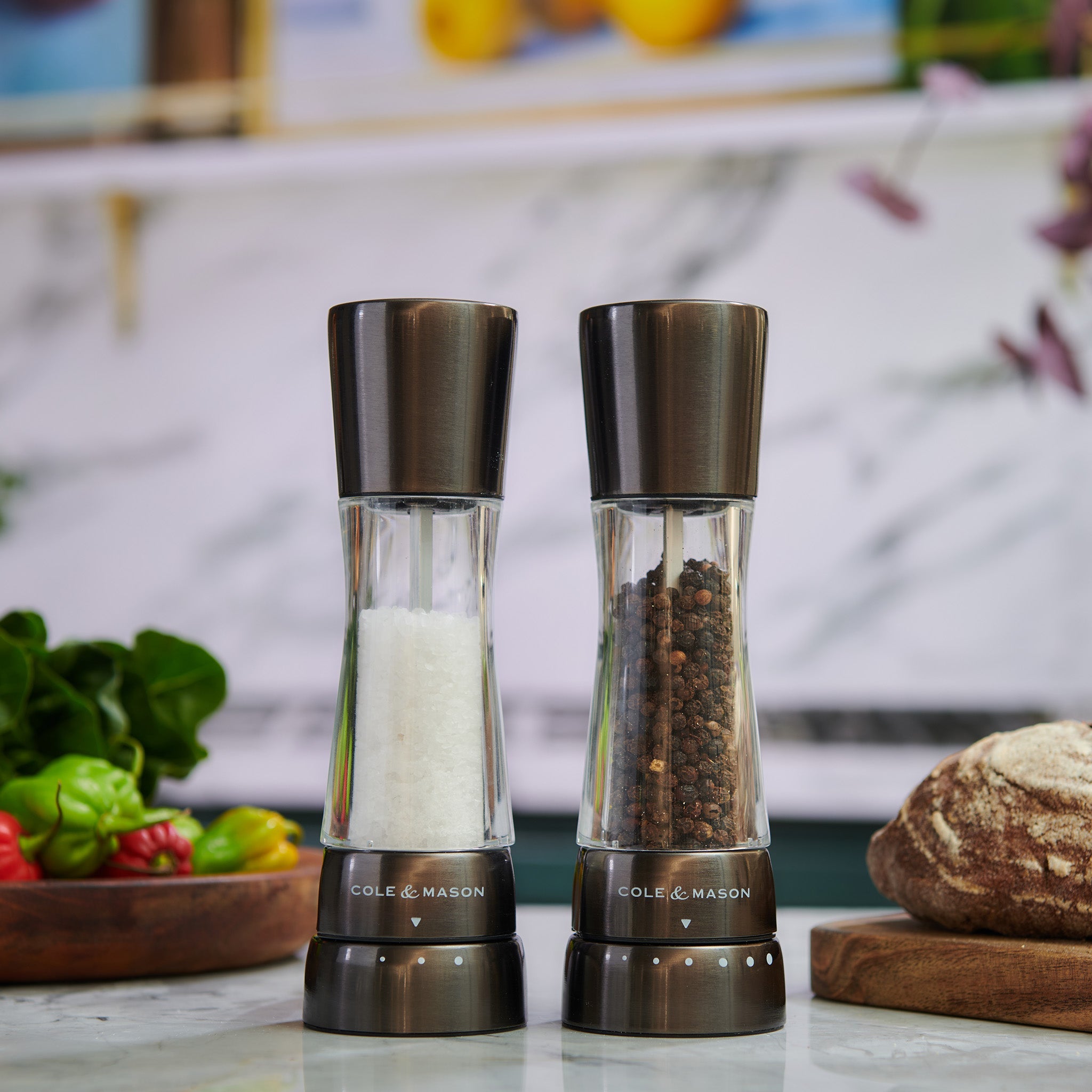 COLE & MASON DERWENT ソルト&ペッパーミルセット Cole & Mason Derwent Salt & Pepper Mills – Adjustable Grind