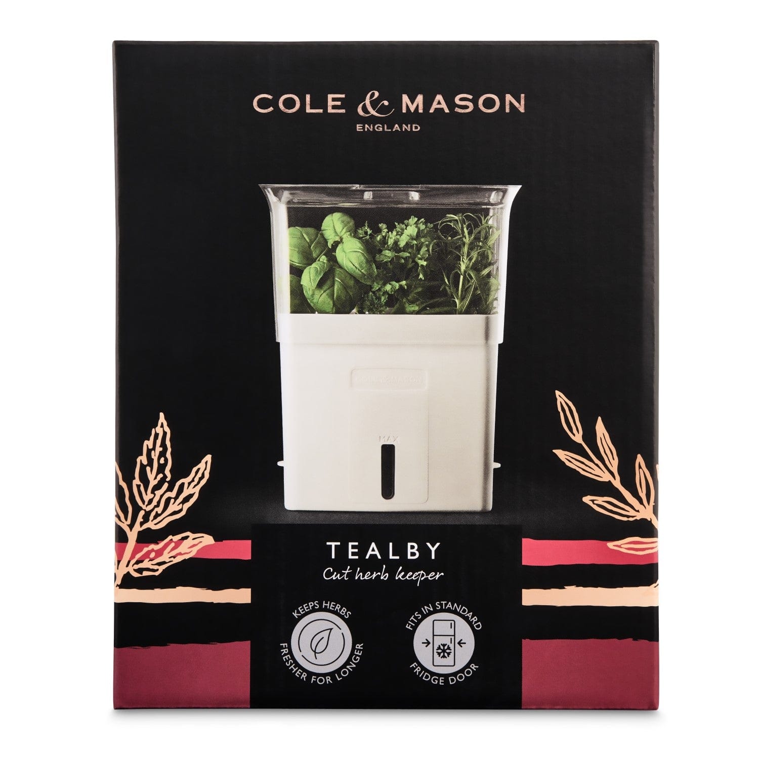 Cole & Mason Tealby Freshly Cut Herb Keeper Pot Cole & Mason US