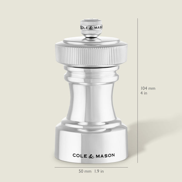 Cole & Mason Hoxton Silver Plated Salt & Pepper Mill Set