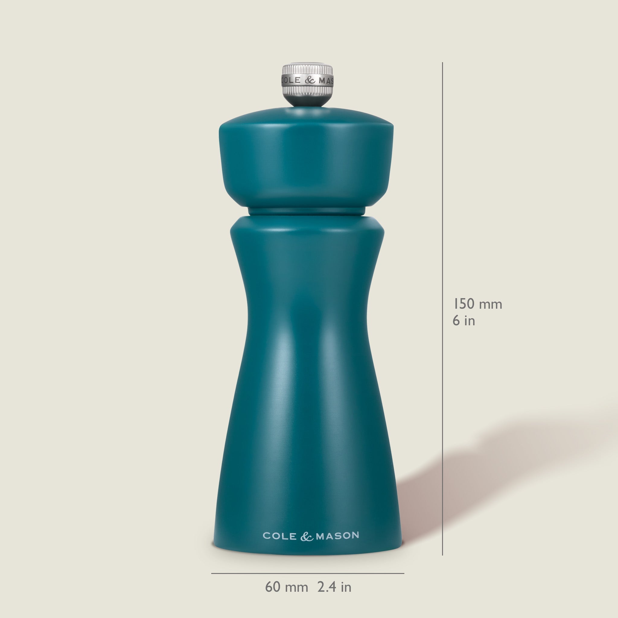 Cole & Mason Kenton Salt & Pepper Mill in Sea Salt - Adjustable