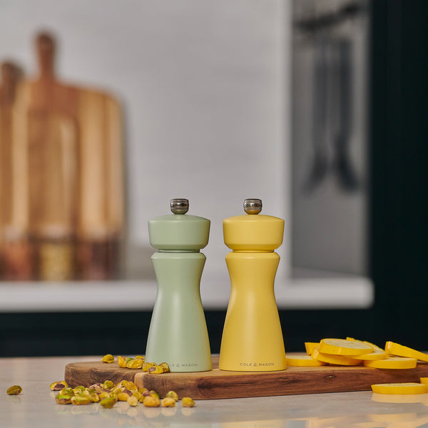 Cole & Mason Kenton Salt & Pepper Mill in Turmeric