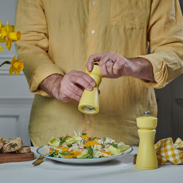 Cole & Mason Kenton Salt & Pepper Mill in Turmeric
