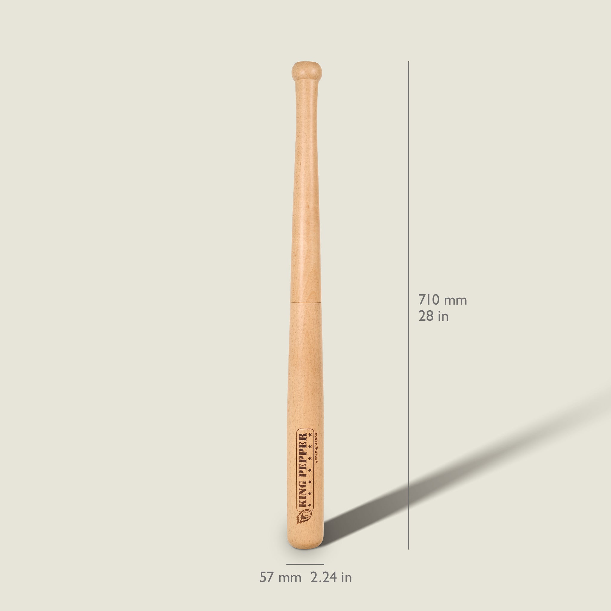 Cole & Mason King Pepper Baseball Bat Pepper Mill 28