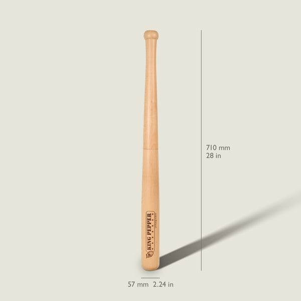 Cole & Mason King Pepper Baseball Bat Pepper Mill 28"