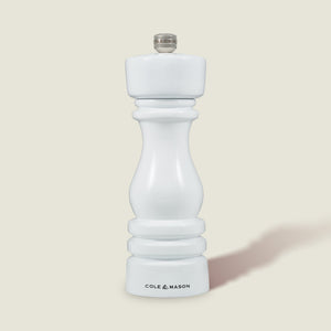 Cole & Mason London White Gloss Salt & Pepper Mills