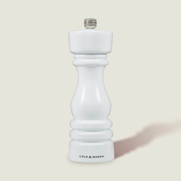 Cole & Mason London White Gloss Salt & Pepper Mills