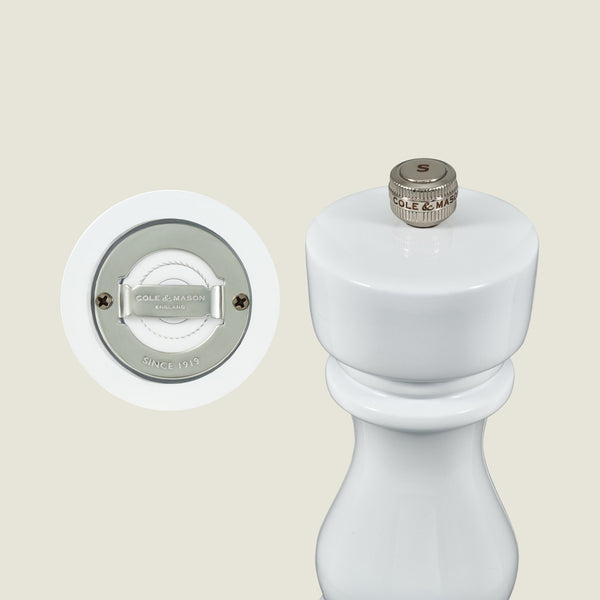 Cole & Mason London White Gloss Salt & Pepper Mills