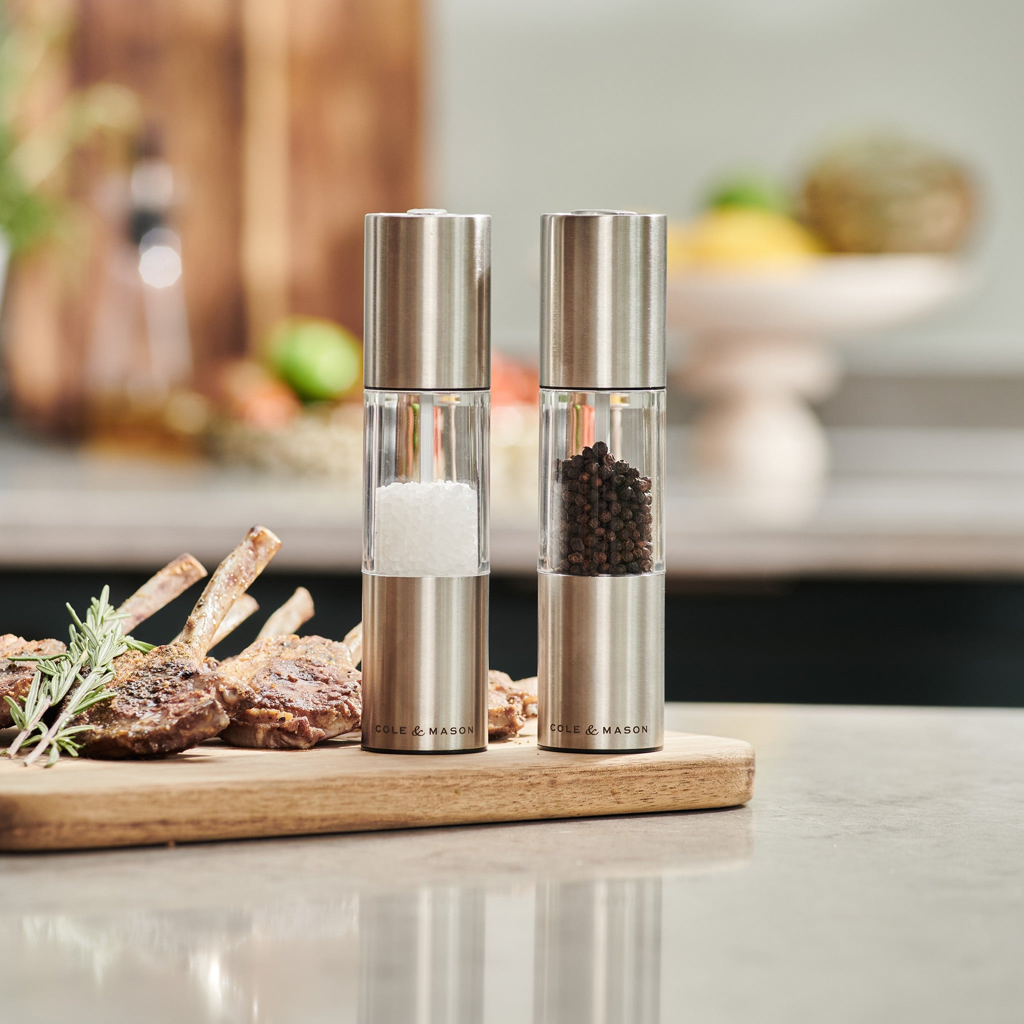 Cole & Mason Oslo Stainless Steel Salt & Pepper Mill Set