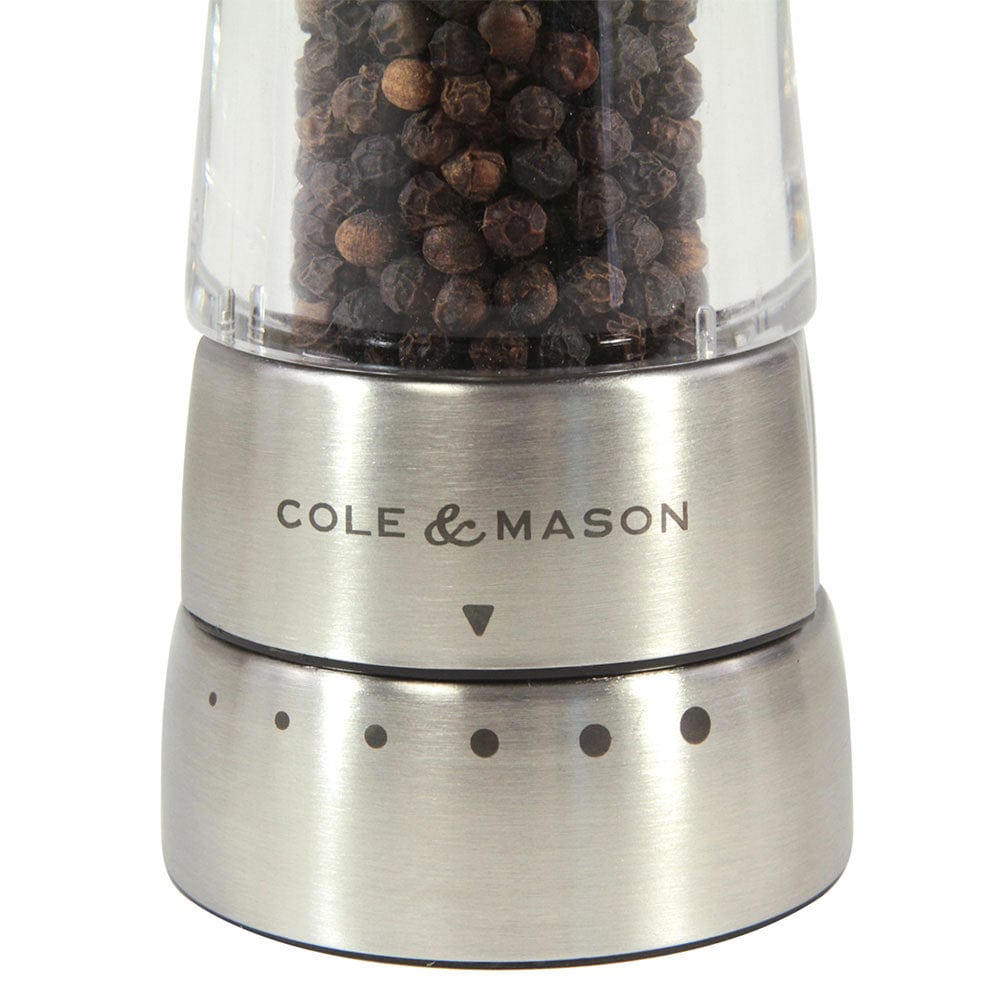 Cole & Mason ® Derwent Stainless Steel Adjustable Salt and Pepper Mills
