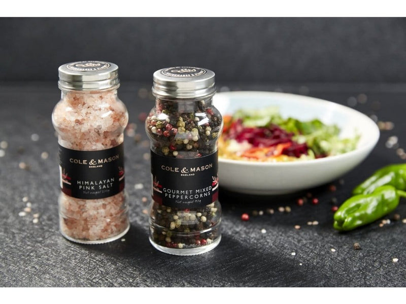 Cole & Mason Salt & Pepper Cole & Mason Luxury Himalayan Pink Salt & Mixed Peppercorns Gift Set HFSP164
