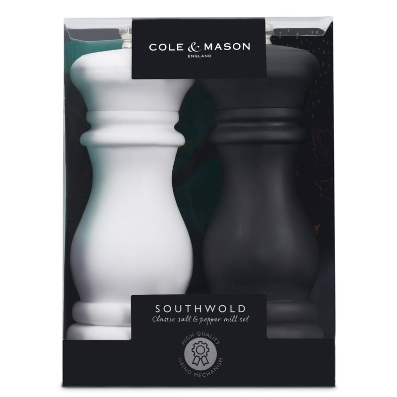 Cole & Mason 6 Southwold Salt And Pepper Mill Set Black/white : Target