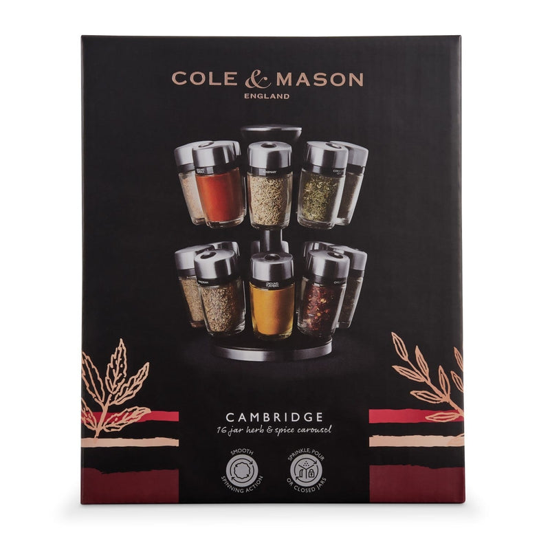 Cole & Mason 16-Jar Herb & Spice Carousel