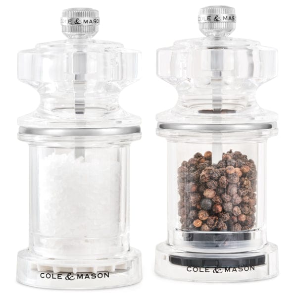 Personalized Engraved Acrylic Salt Shaker & Pepper Mill Set Custom