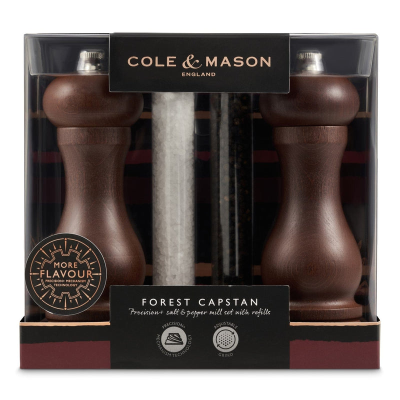 Cole & Mason Forest Capstan 6.5" Salt & Pepper Mill Gift Set