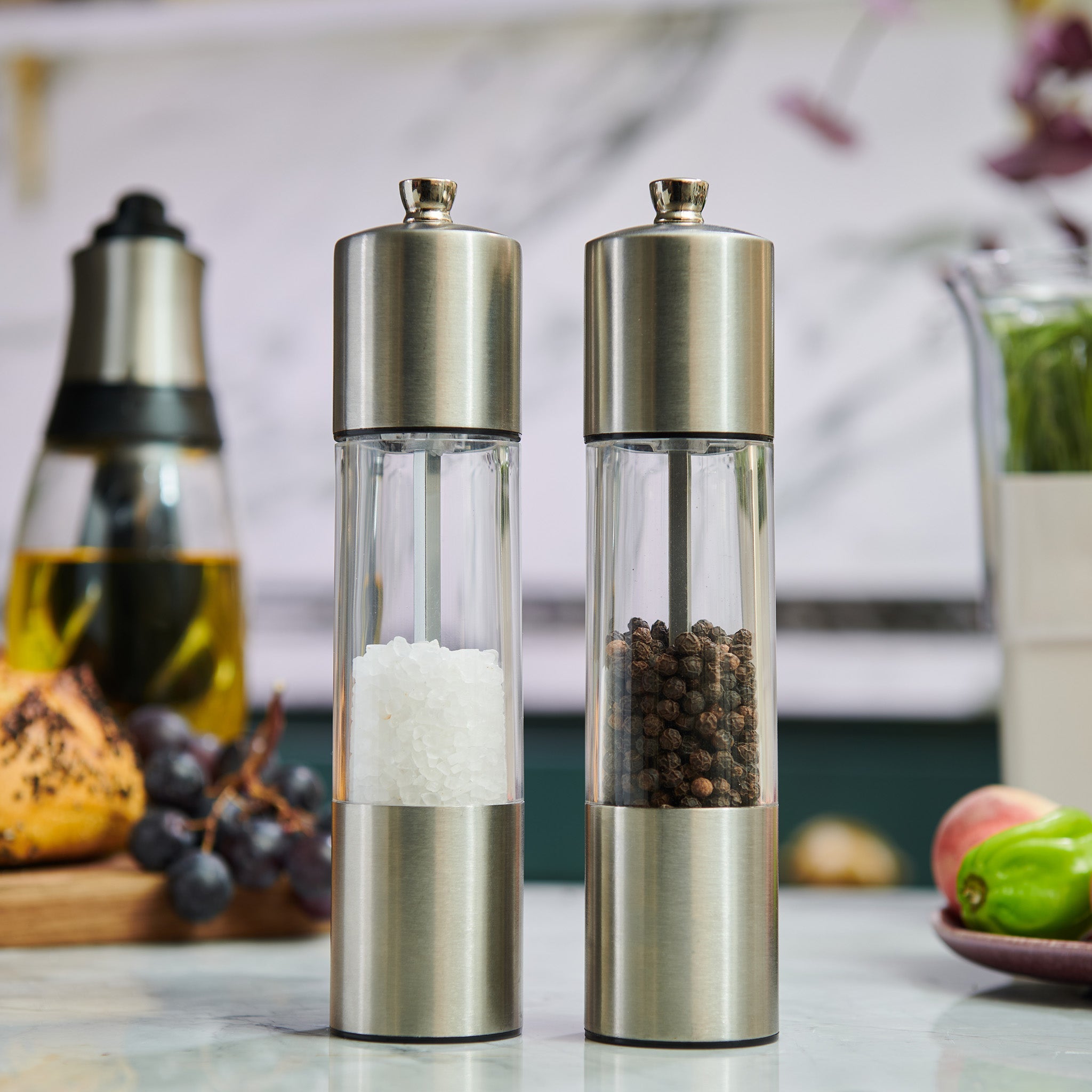 Cole & Mason Everyday Stainless Steel Salt & Pepper Mill Set