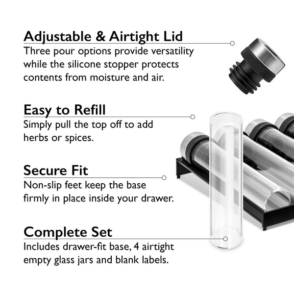 Cole & Mason Shadwell Drawer-Fit Spice Storage product image 62.